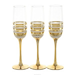 Набор 3 бокала для шампанского 175 мл "Грация"